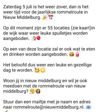 Rommelroute Nieuw Middelburg