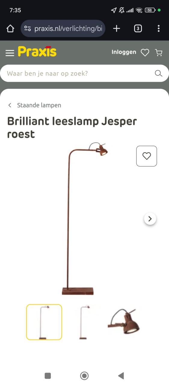 Lampen set roest