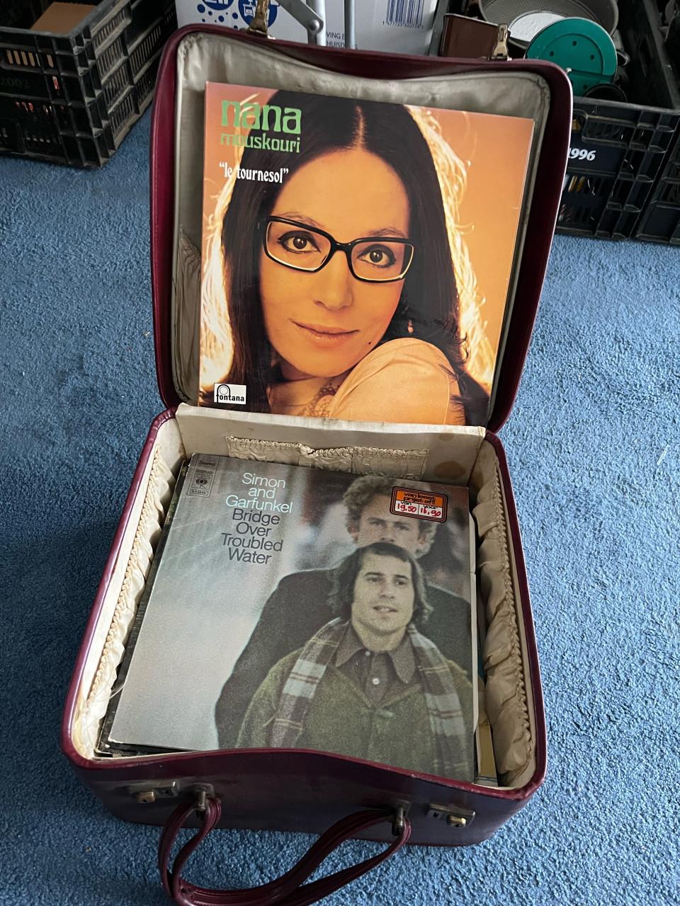 Lp vinyl koffer vol 20 stuks