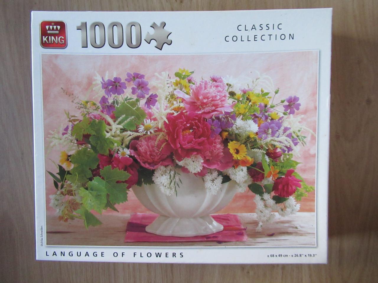 4 mooie volledige King puzzels van 1000 stukjes, zo goed als nieuw.