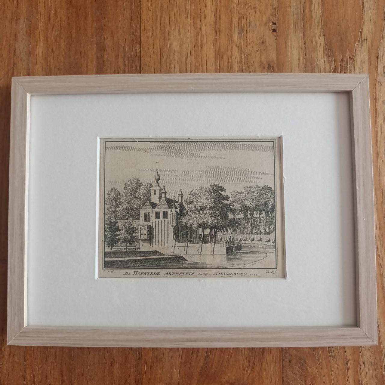 Ets De Hofstede Arnestein buiten Middelburg 1743