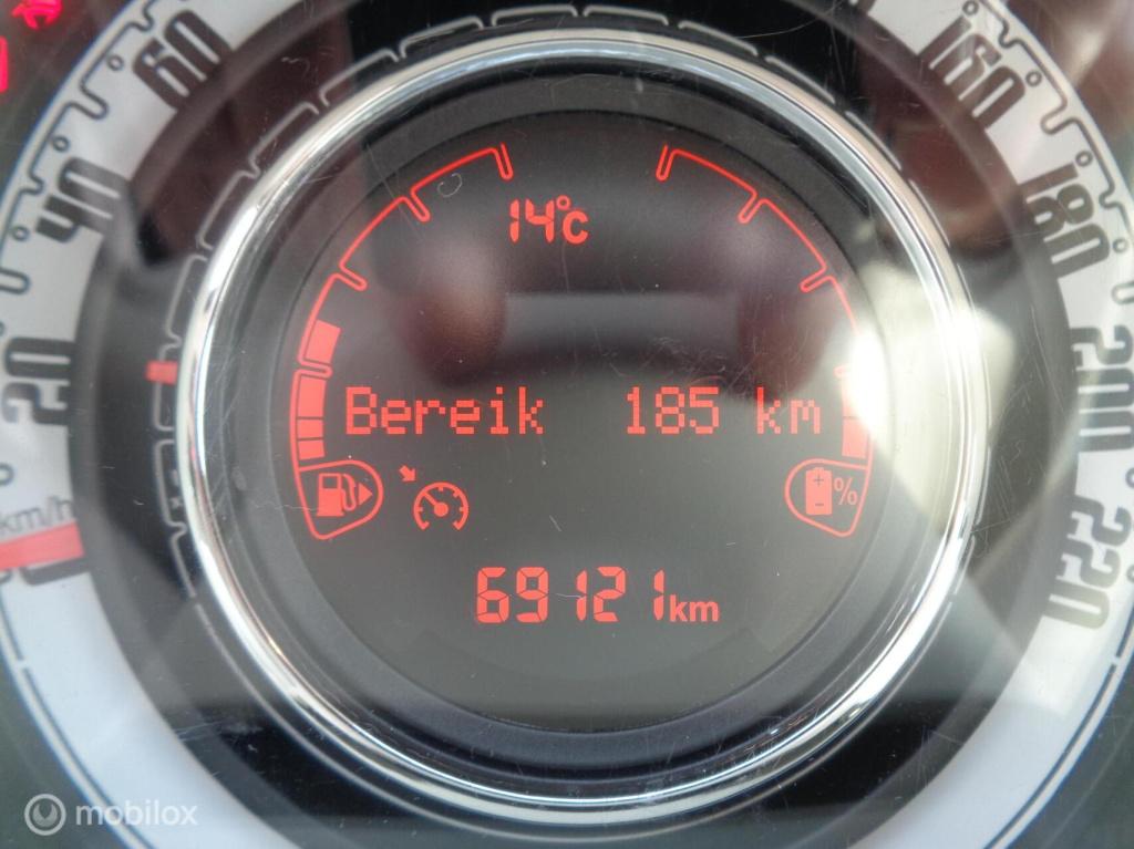 Fiat 500 1.0 hybrid lounge/big navi/carplay/dab/airco/cruise/lm velgen/1st 