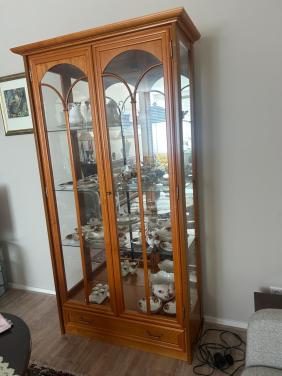 Mooie vitrine kast 2 deuren