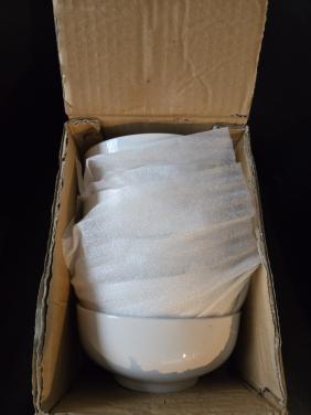Schaal rond 15CM. INH. 0,65LTR. off white Nobel Extra durable (6 stuks)