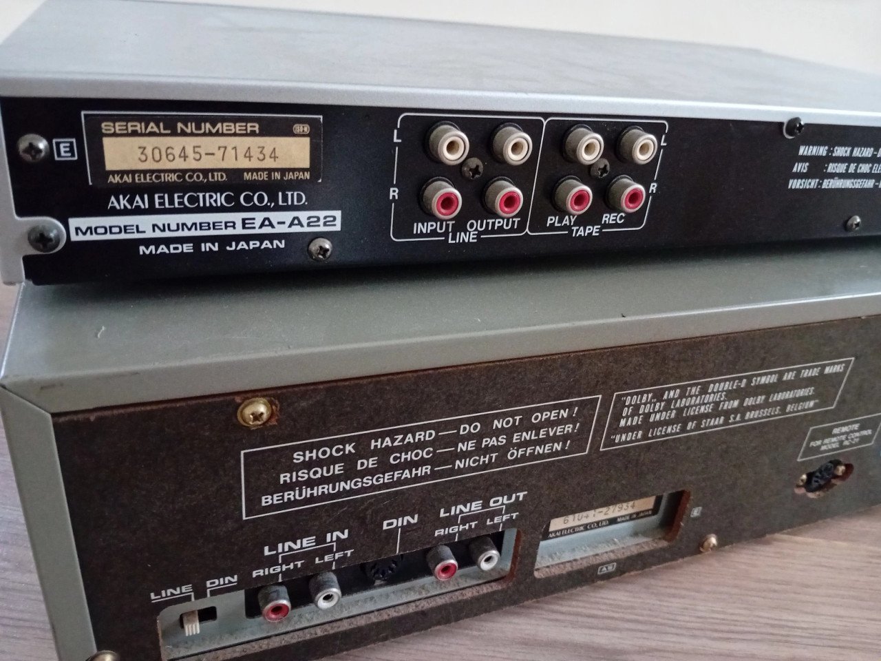 Vintage akai CS-F33R cassettedeck.