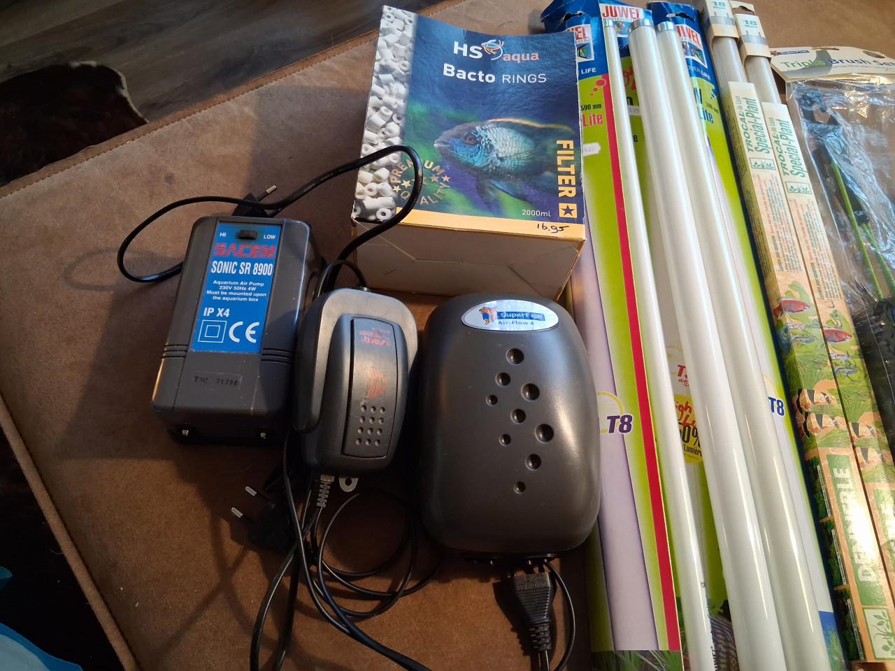 Tas vol aquarium toebehoren
