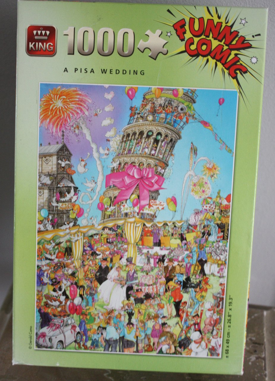 Puzzel king a pisa wedding  1000 stukjes