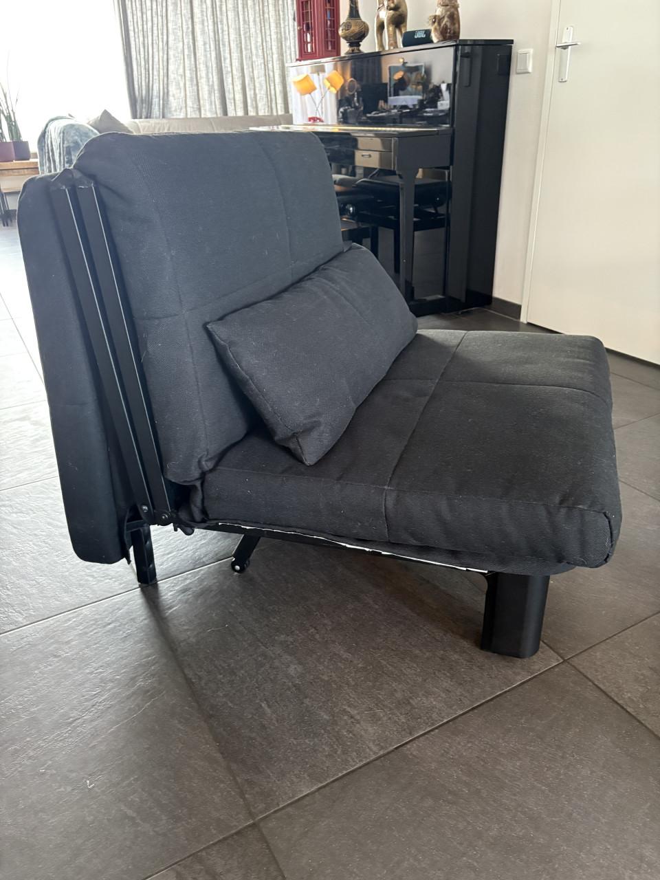 Slaapbank Chicago 1 persoons Zwart