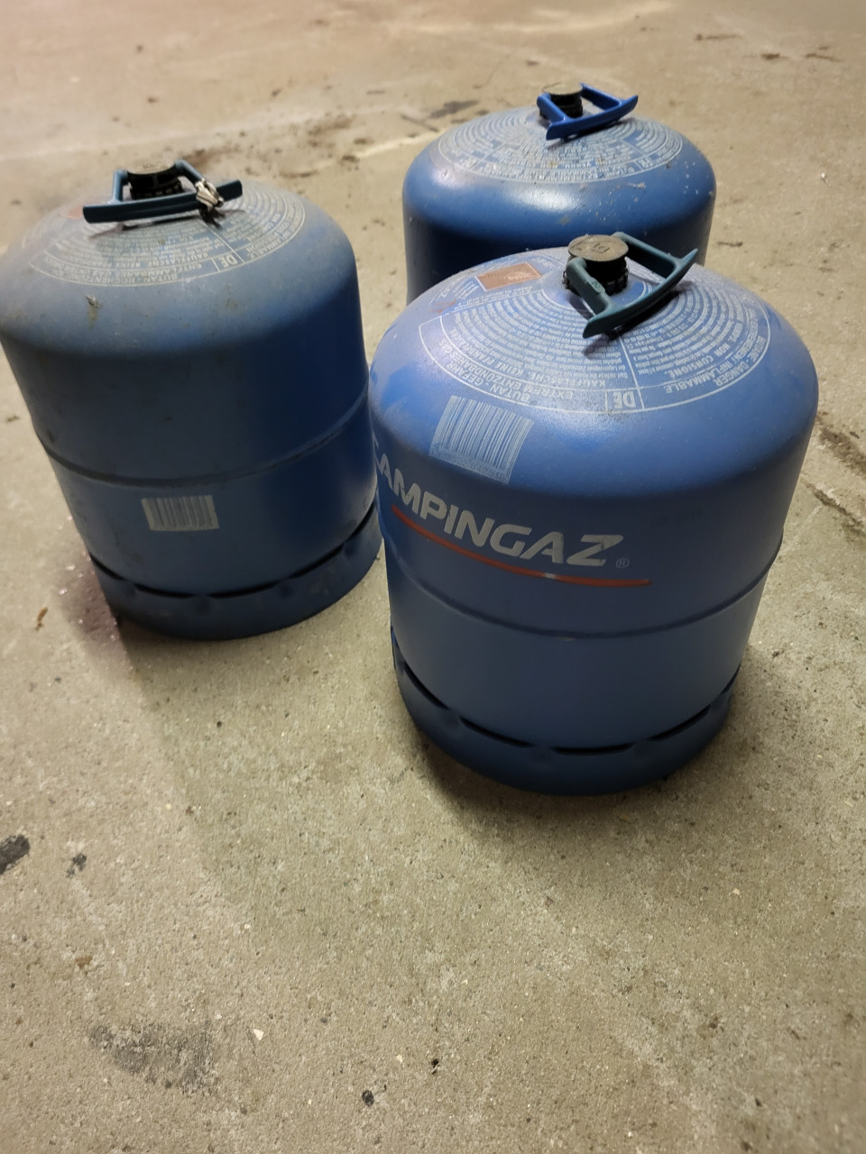 Gasfles 3 stuks 15 euro