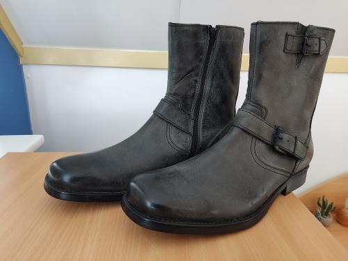 Nieuwe Lederen laarzen mt. 45