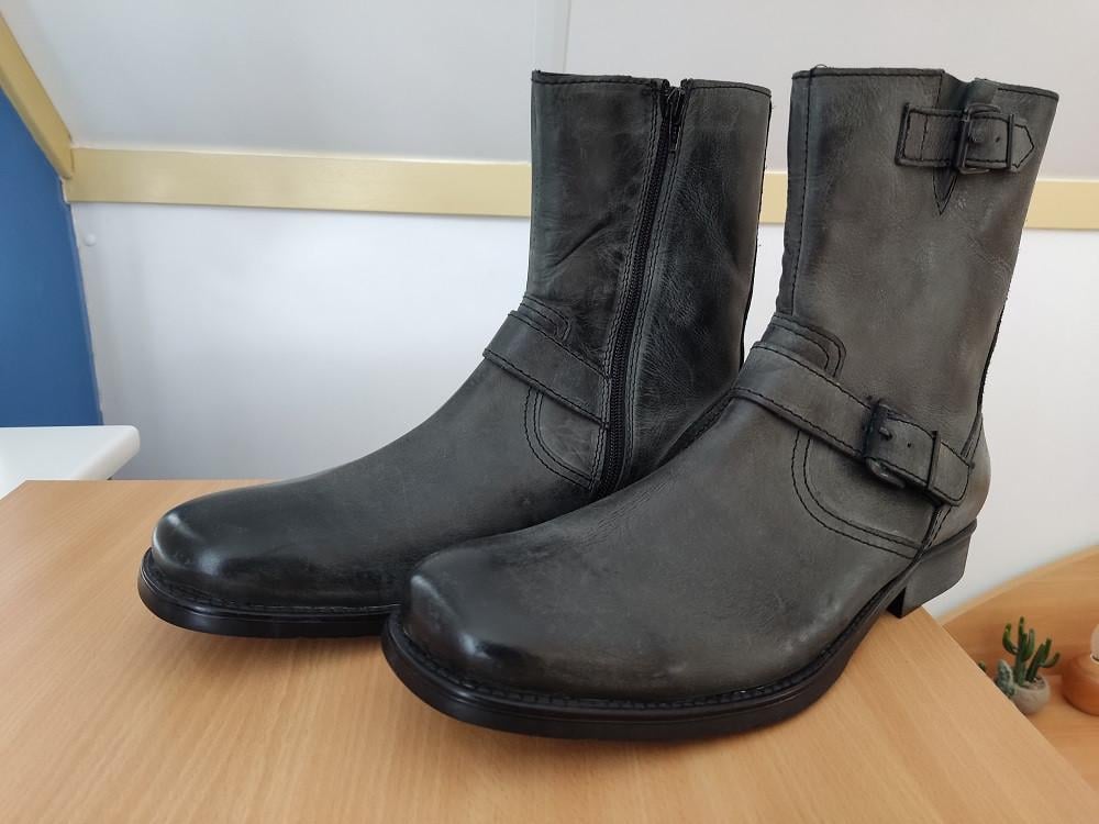 Nieuwe Lederen laarzen mt. 45