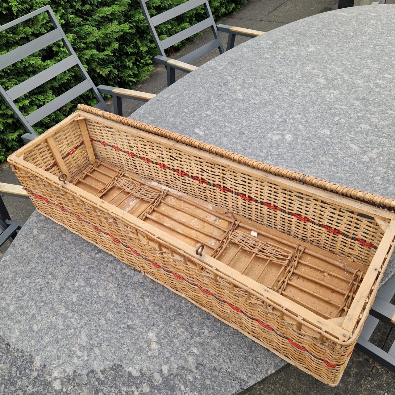 Vintage duiven vervoer mand