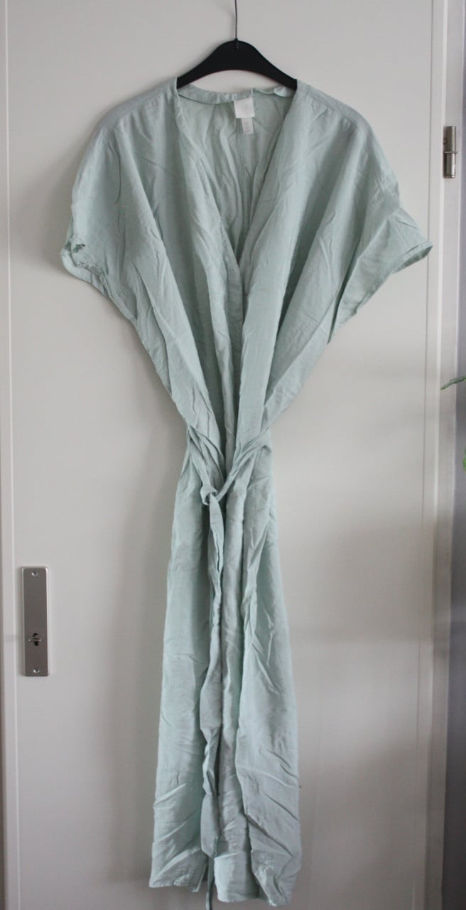 Lange jurk mint groen maat L