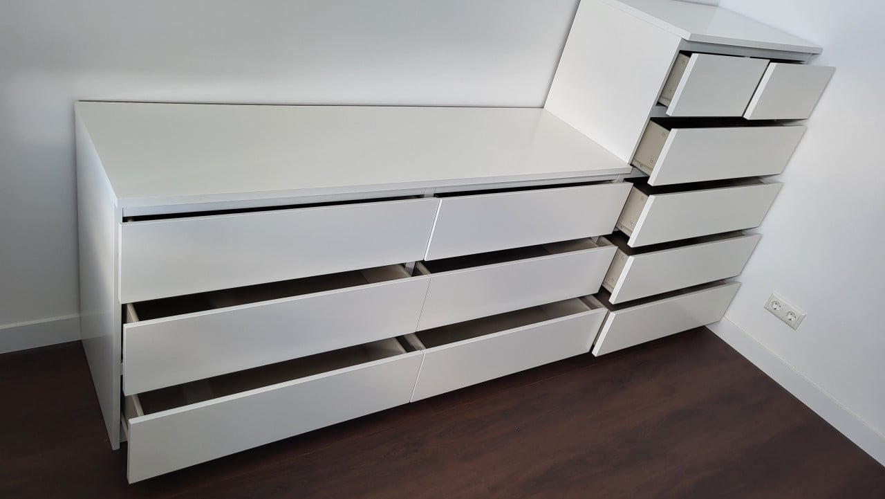 Diverse Slaapkamer Meubelen IKEA Serie Malm (wit)
