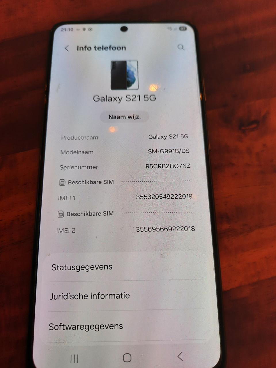 Te koop Samsung Galaxy S21  5G