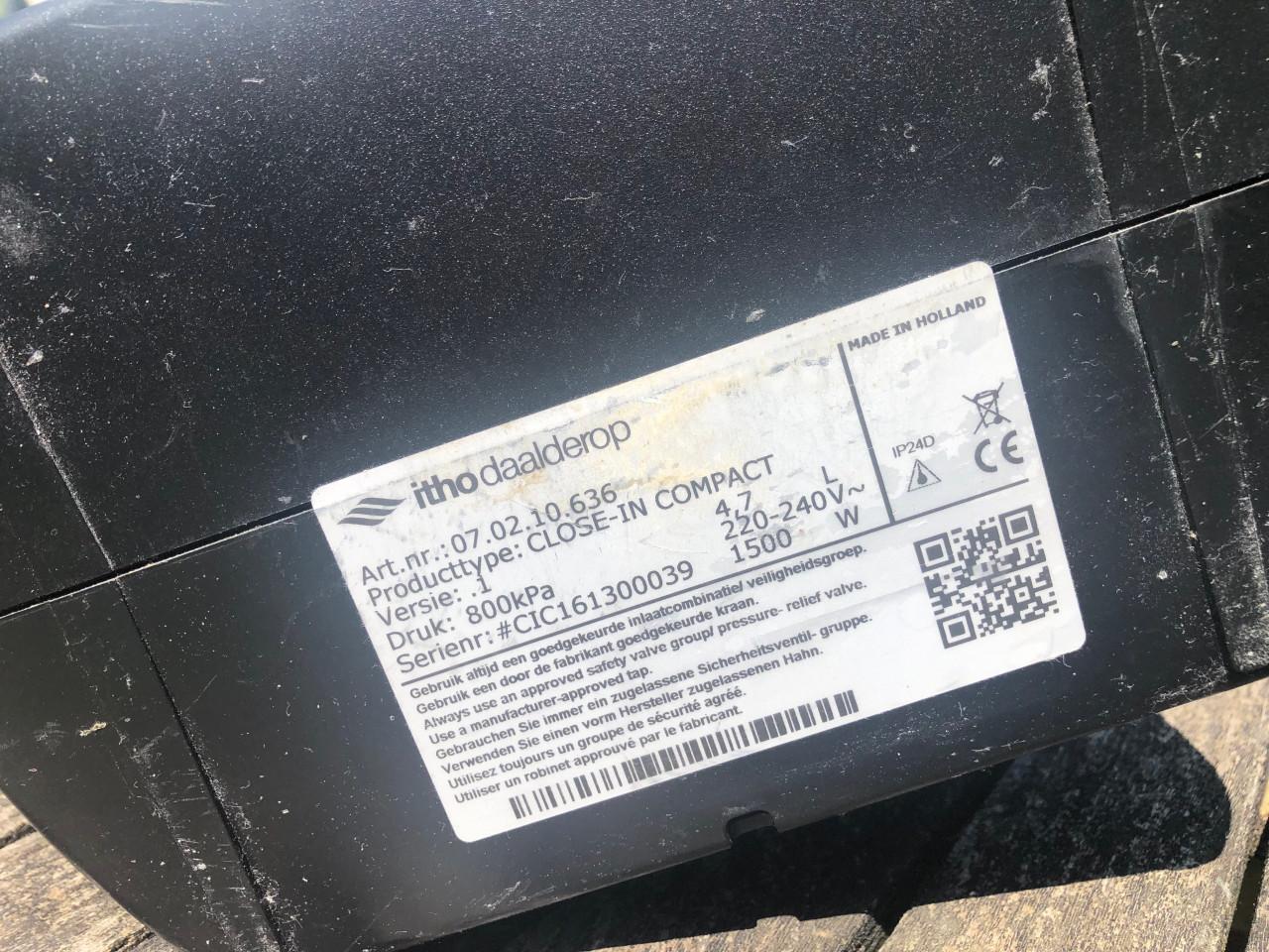 Itho Daalderop Close in boiler 5 liter