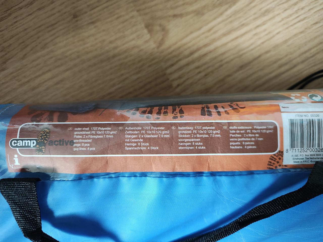 Gloednieuwe 2 persoons tent leuk als festivaltent