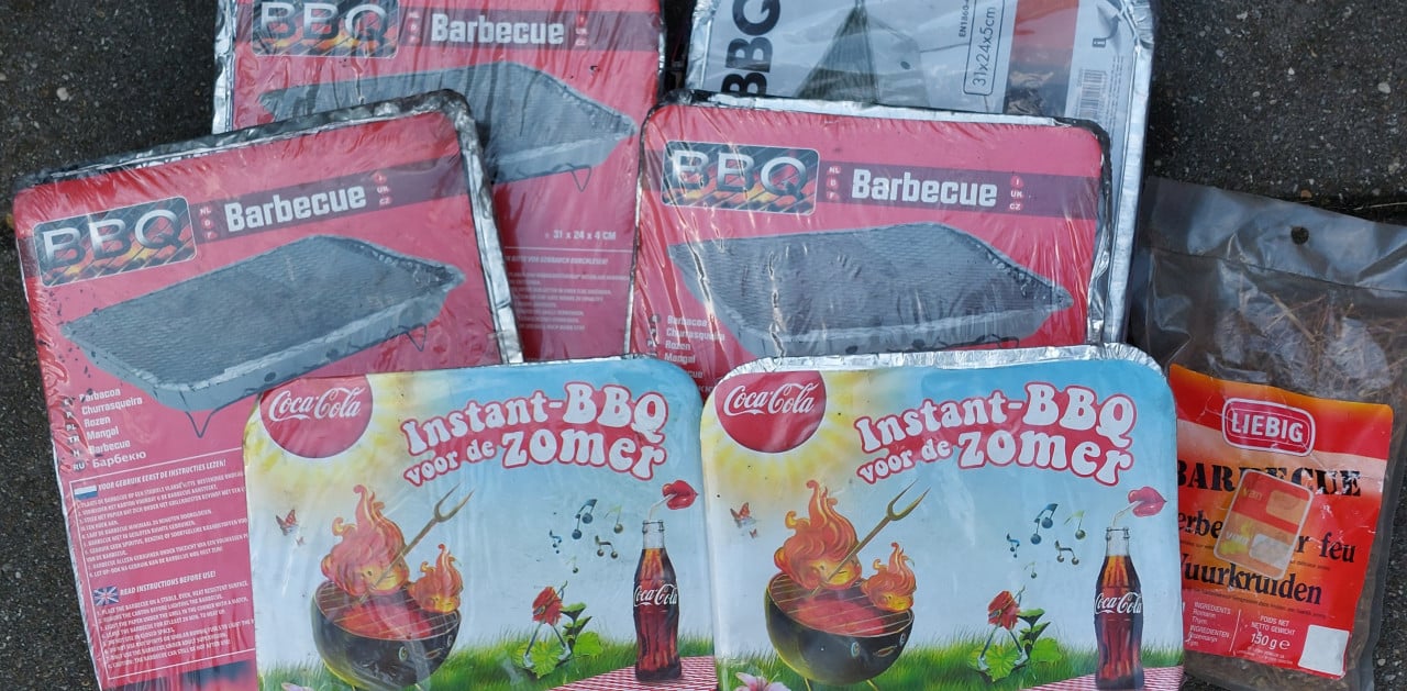 6 st. Wegwerp BBQ's