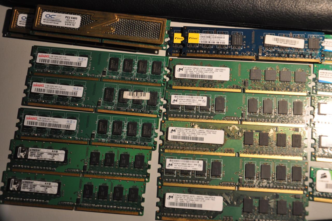27x PC2-DDR2 geheugen 1GB