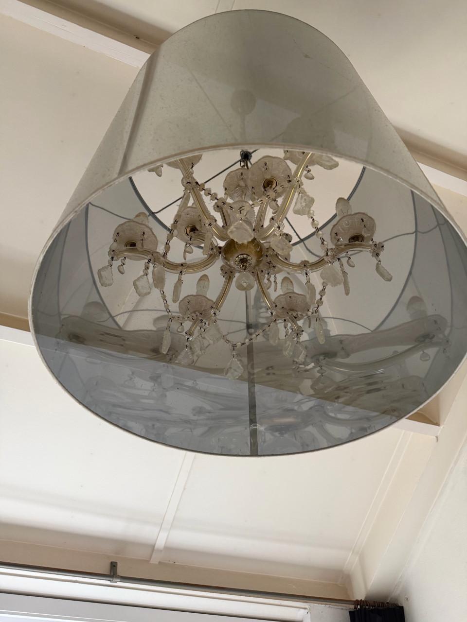 Hanglamp Moooi light shade met kroonluchter
