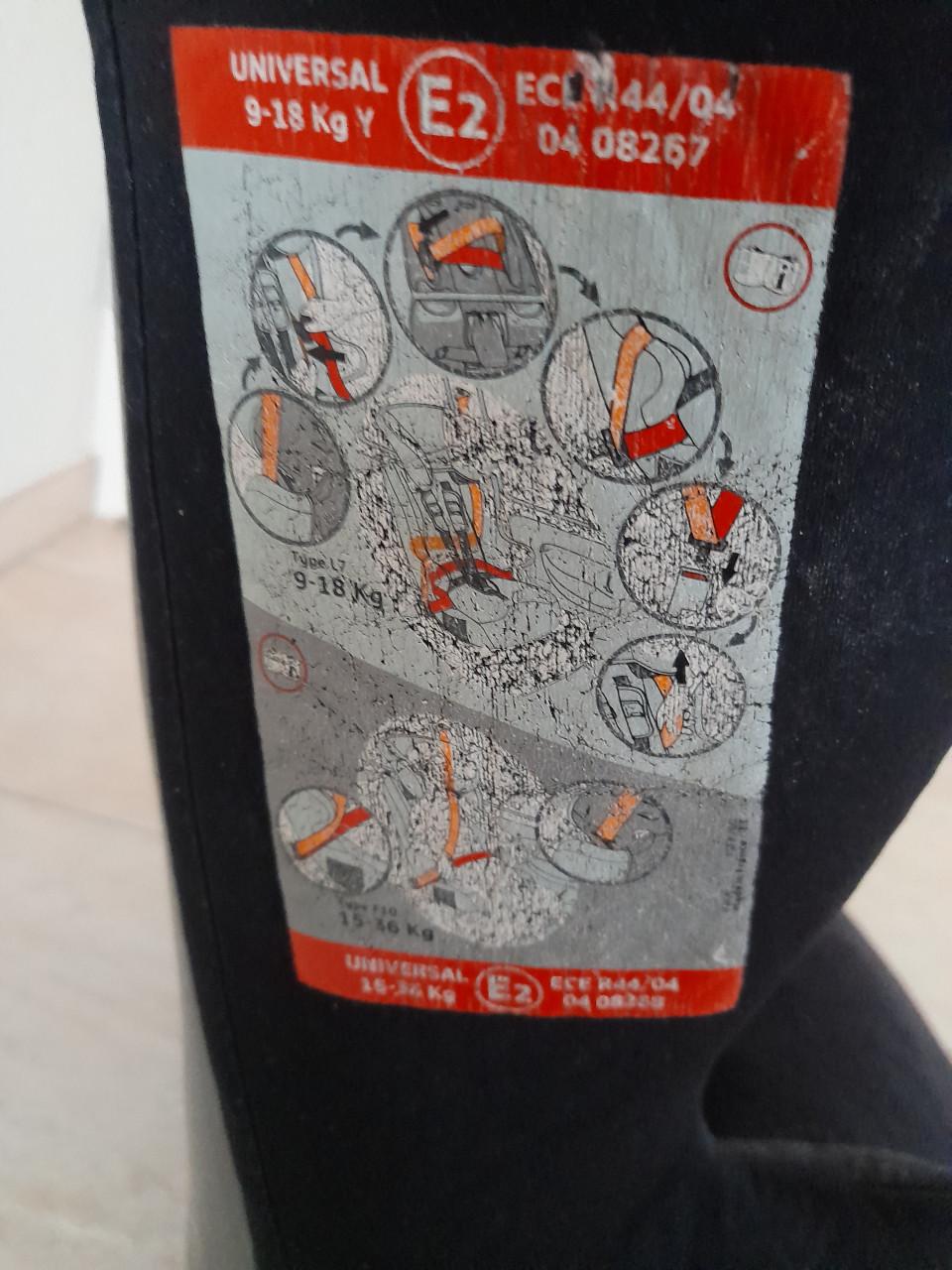 Nania Autostoeltje  9 / 18 kg (in goede staat )