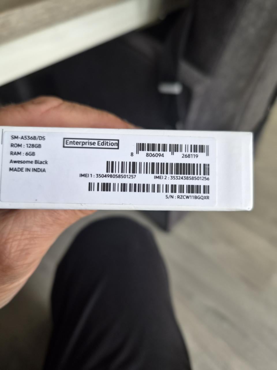 Samsung A53 Enterprise Edition.