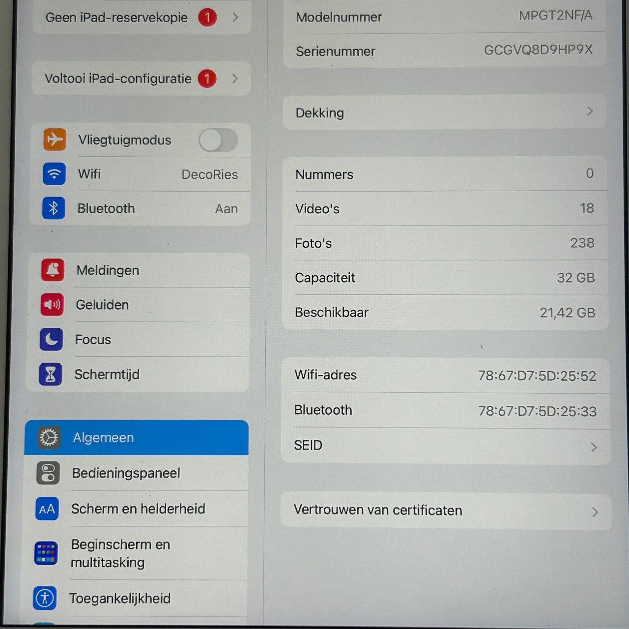 Ipad 5e gen 32 gB