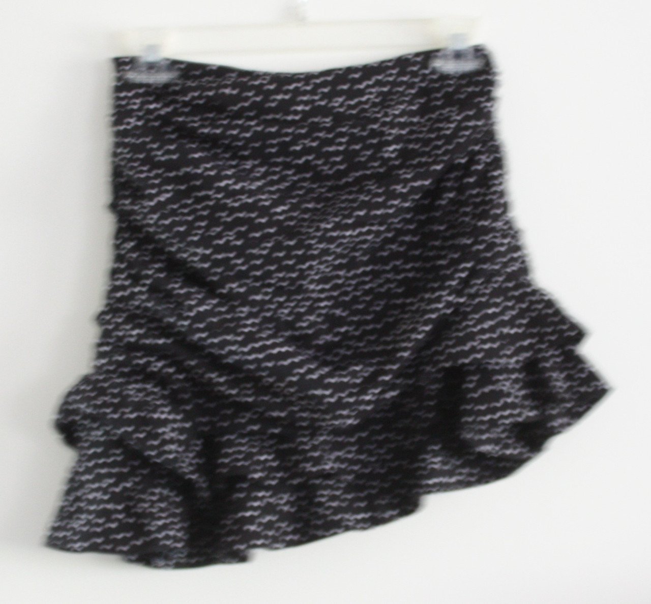 Zwarte rok met witte stippen maat xs