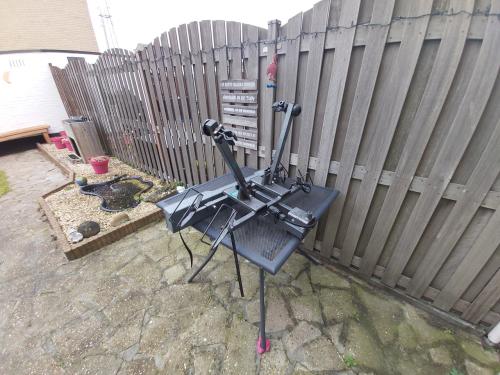 Fietsendrager voor op de trekhaak te plaatsen