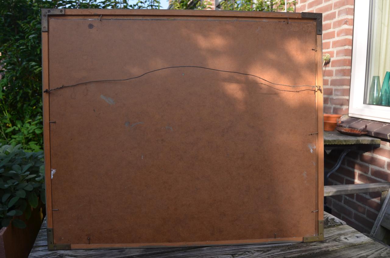 Bijzonder werk Louis Heymans 'Strand' gesig. en gedat. '67