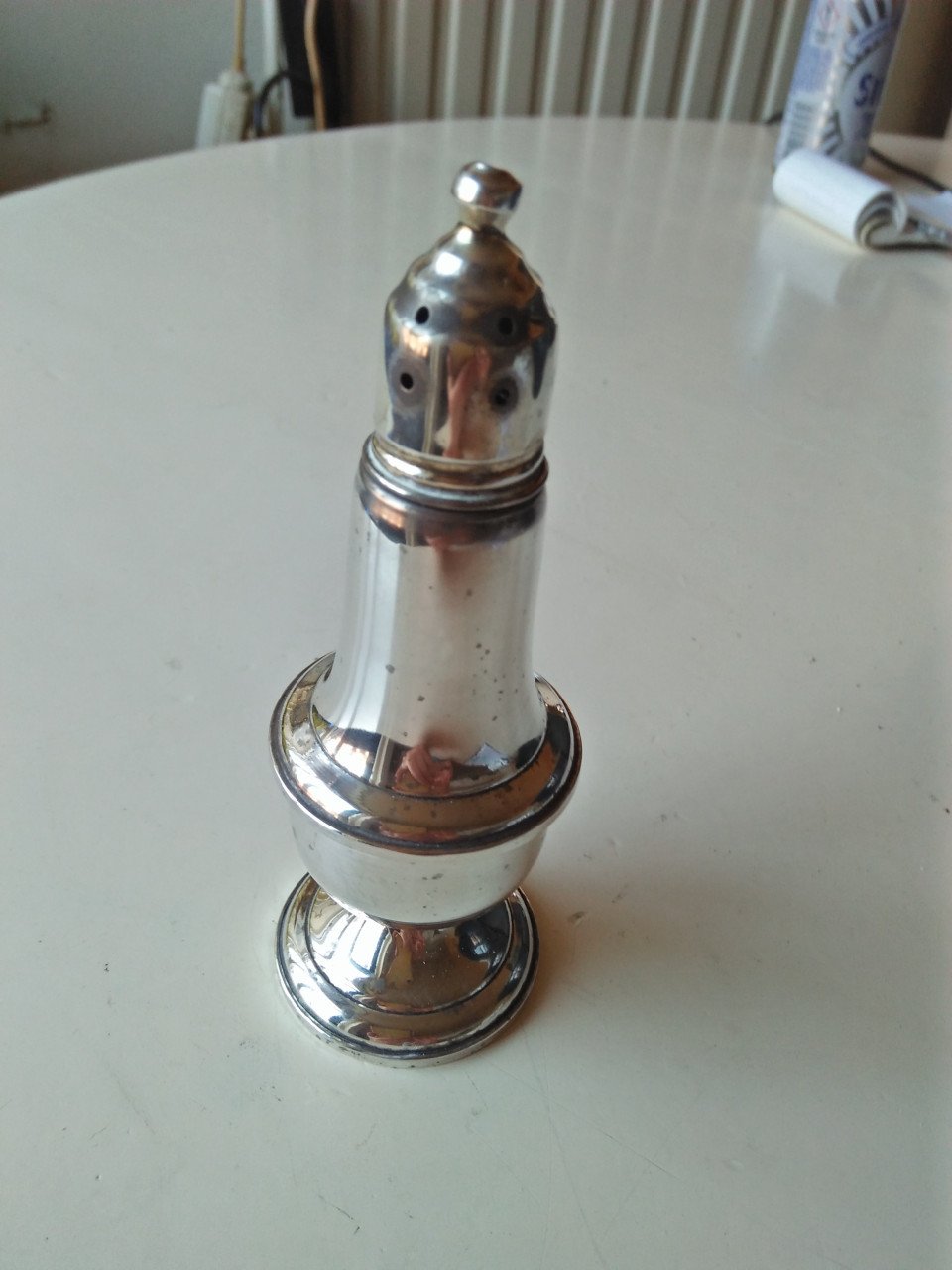 Sterling zilveren zout/peper strooier