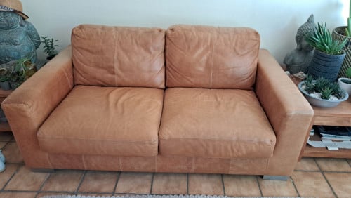 2 stuks 2,5 zits lederen banken, l'ancora