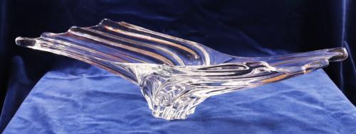 Vintage Glazen Sier Schaal ( is gemerkt )