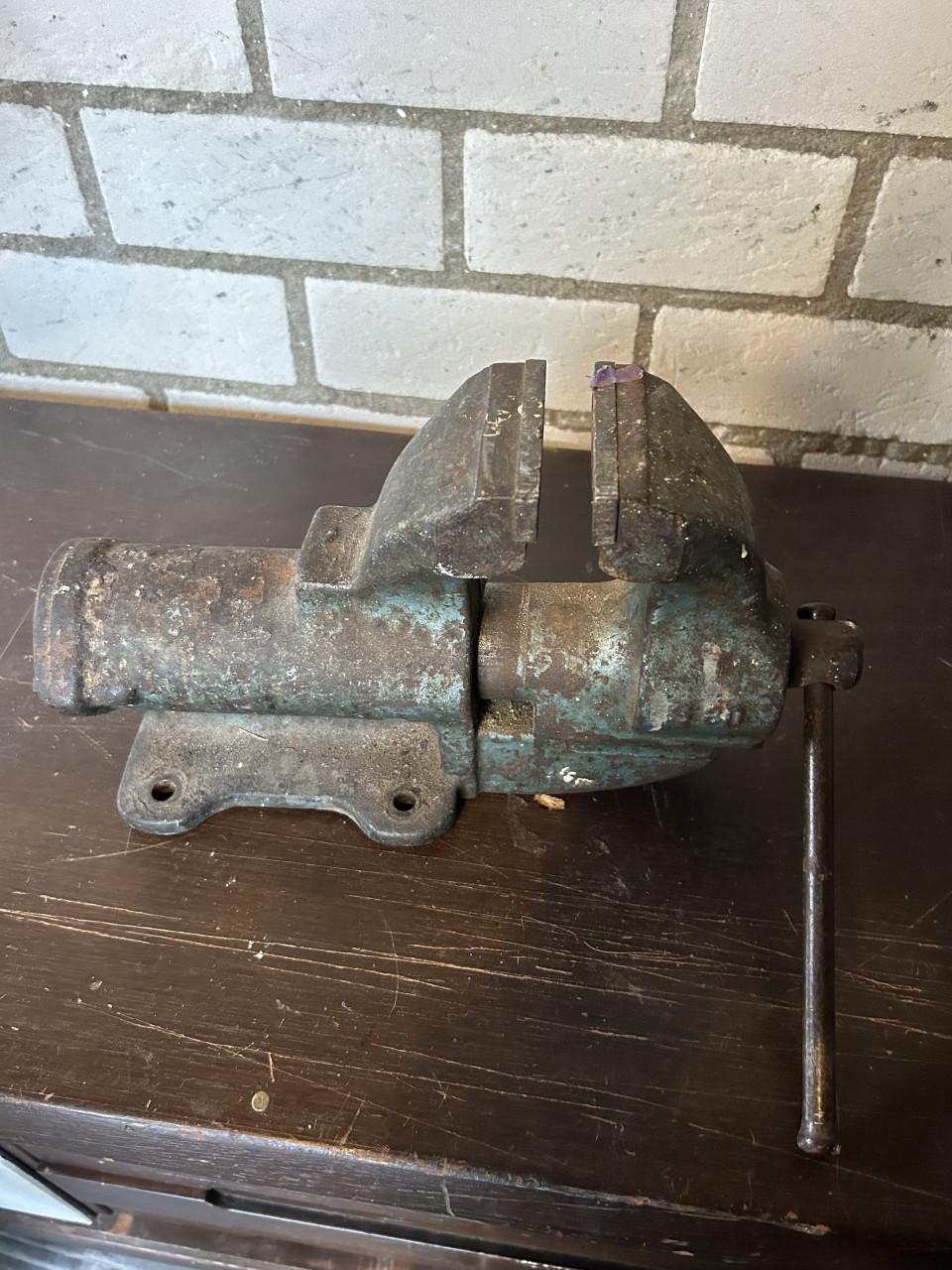 Werkbank + bankschroef