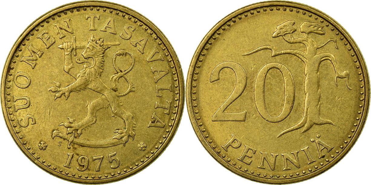 Finse munten van voor de euro