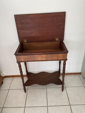 Antieke schaaktafel