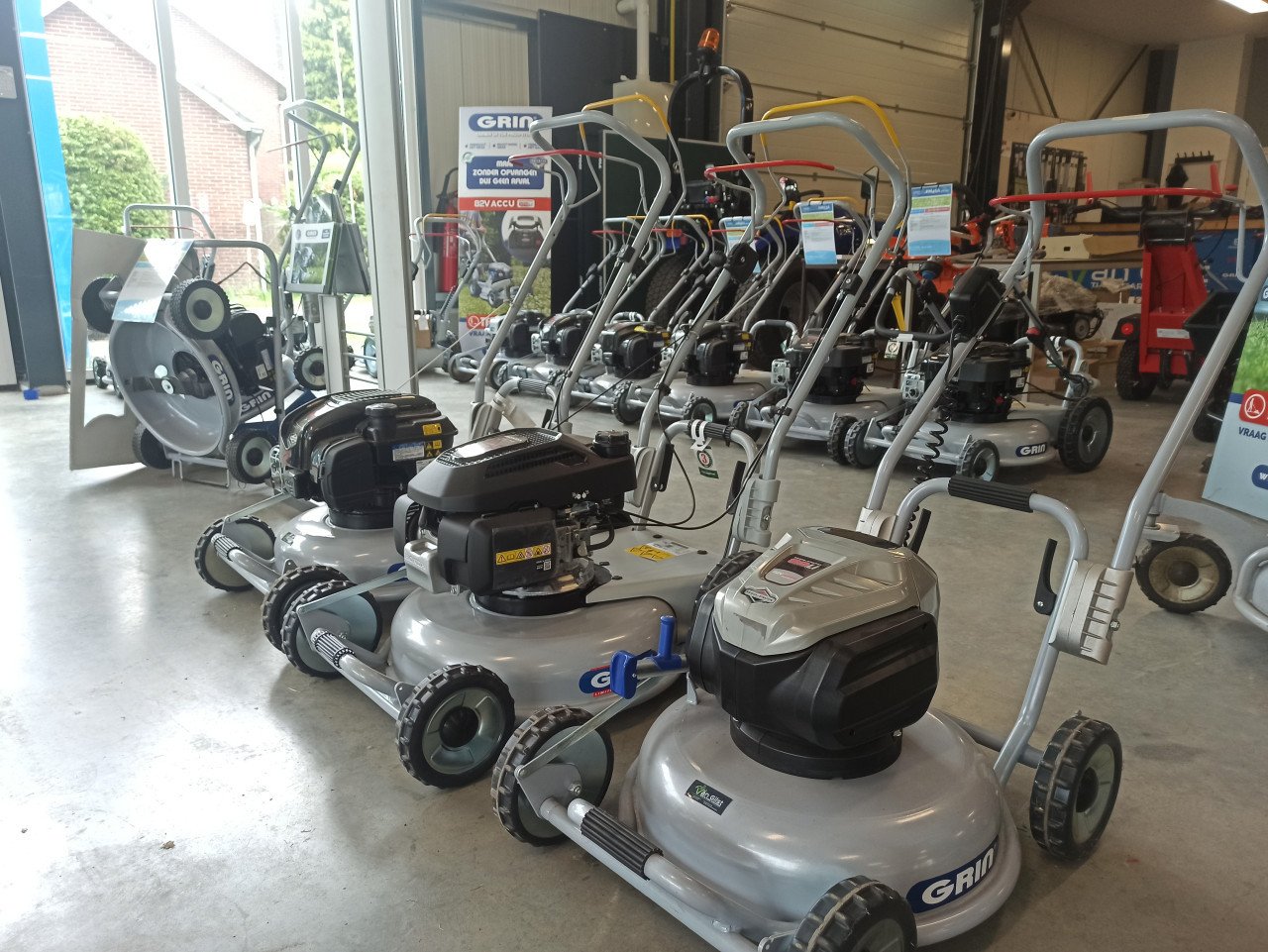 10% Korting! Op ALLE Grin producten, Grasmaaiers en Hakselaars,