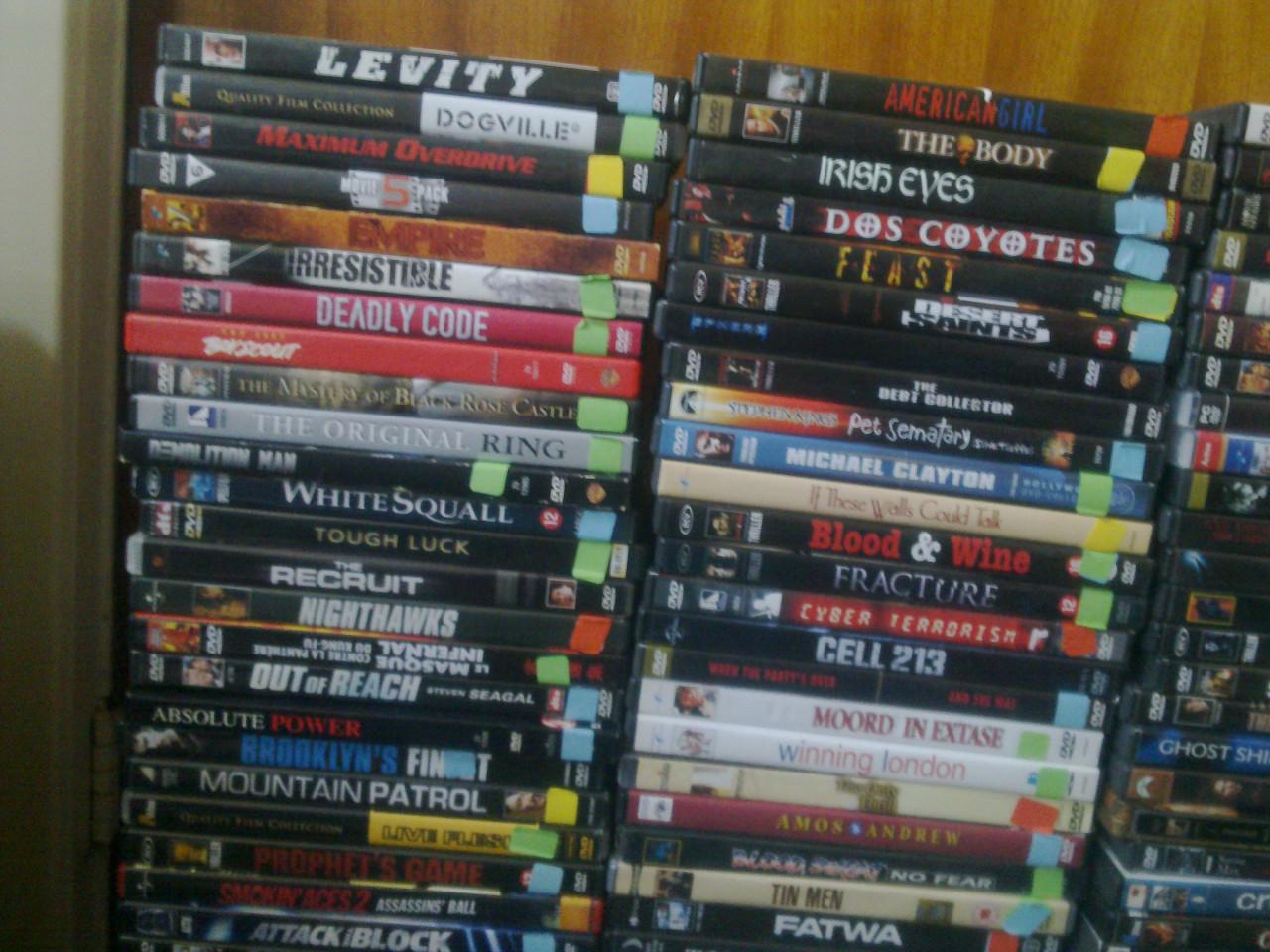 Verzameling dvd films