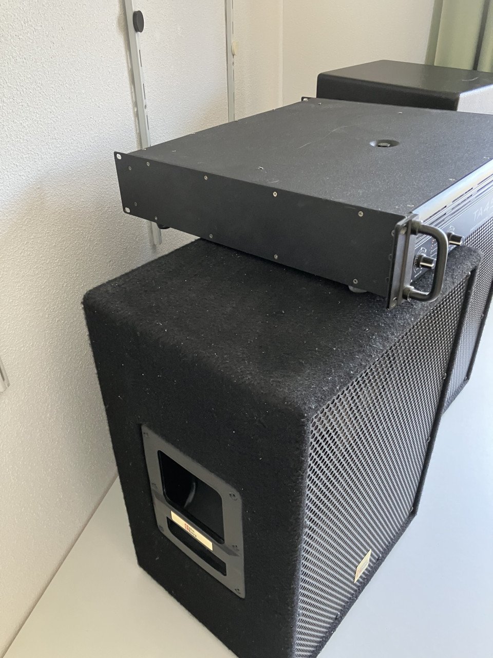 Versterker 2x 200w met boxen
