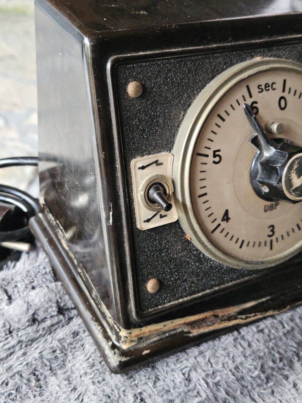 Mooie werkende antieke Timer klok van bakeliet, duitse kwaliteit...
