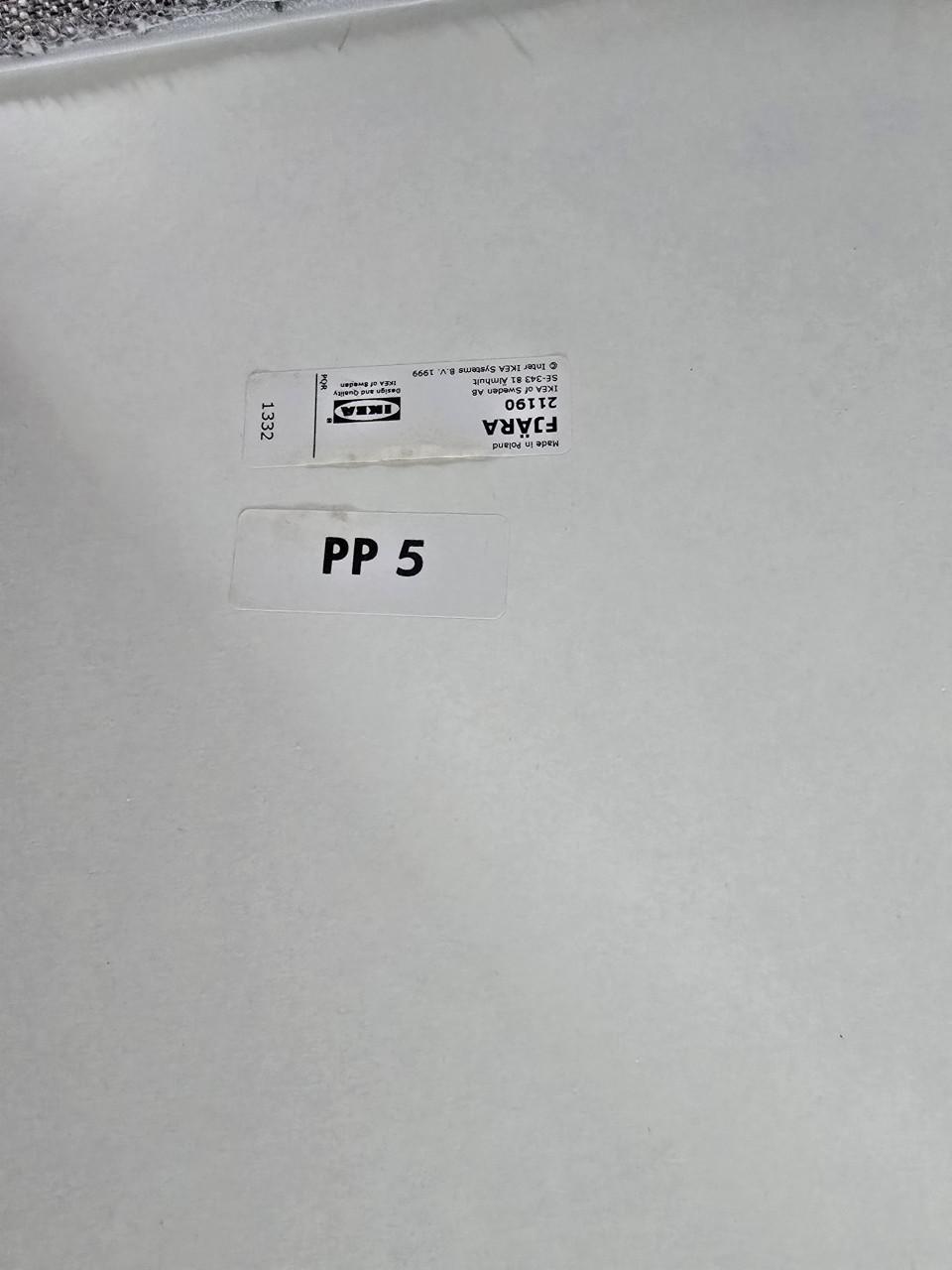 Poef hocker Ikea grijs