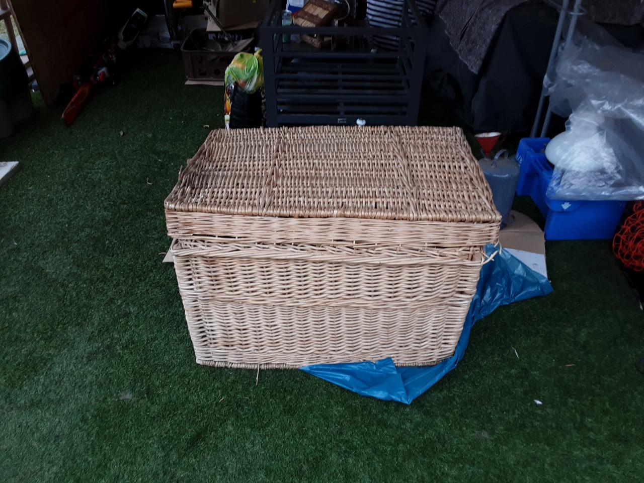 Hele grote rieten mand