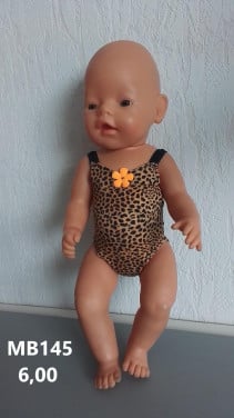 Baby born / babyborn badpak . Opbrengst KiKa. Poppenkleertjes.