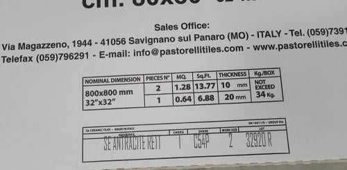 3030-441 ca 3,84m² betonlook antraciet, 80x80 partijprijs van € 290 voor