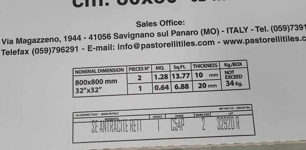 3030-441 ca 3,84m² betonlook antraciet, 80x80, partijprijs