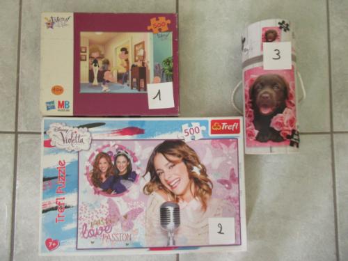 3 leuke volledige puzzels van 500 stukjes