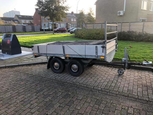 Tandemasser plateauwagen