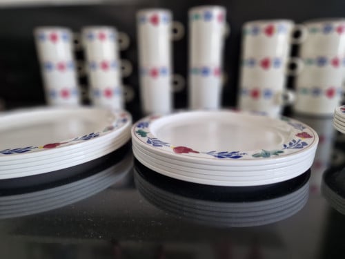Boerenbontservies, plastic van Mepal/Boch