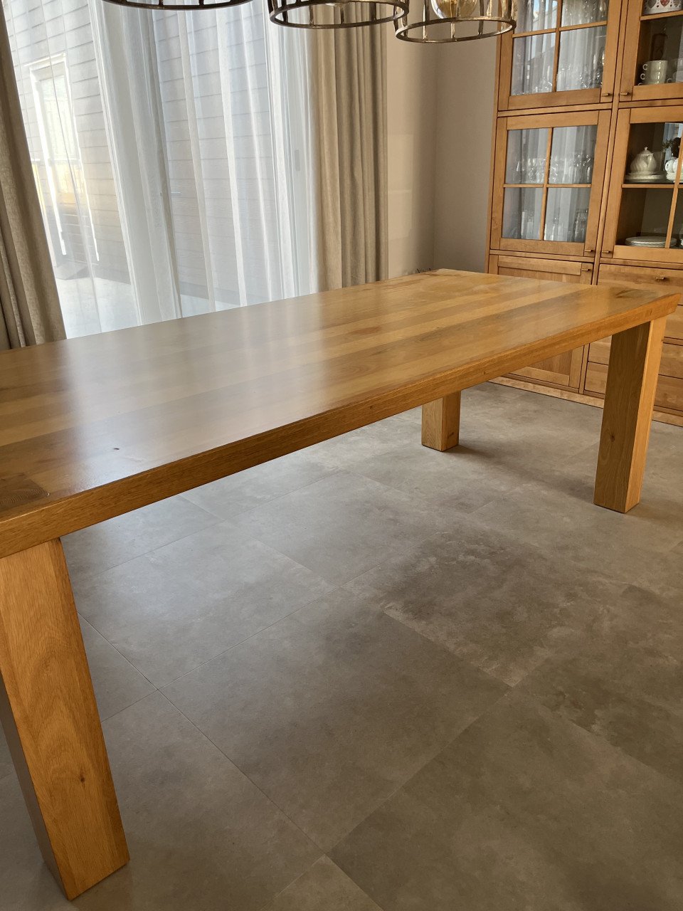 Te koop: Massief eiken eettafel