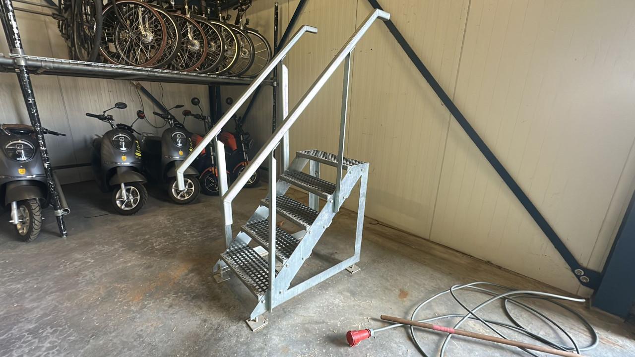 Steiger, dixie, zaagtafel, afkortzaag, trap